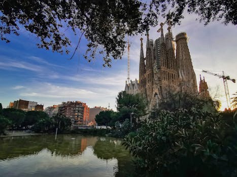 Barcelona city view