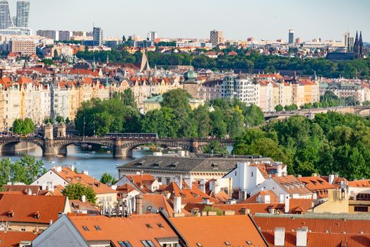Prague city view